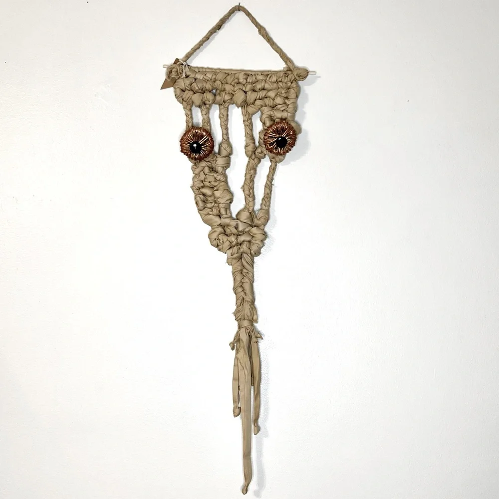 Bohemian Unique Handmade Macrame Snake Wall Art Hanging Decor